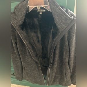 Athleta fur lined zip up hoodie
